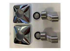 Kit fixation studio thermo chrome (rosettes + rondelles + clé) r898063crad pour racine 598R898063CRAD