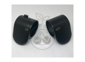 Kit poignée + cache esthétique icone thermo noir 059.is01t3.5m 477059IS01T35M