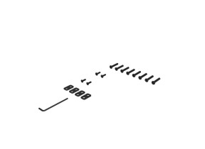 Kit quincaillerie + 4 pieds réglables table repas ext idunn has-tbl-1516-10 pour racine 348HASTBL151610