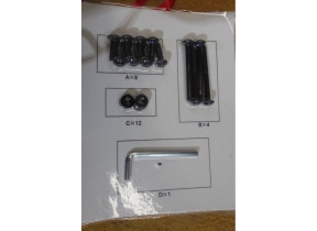 Kit quincaillerie noir pour rio gris foncé rio-hk-dg pour racine 072RIOHKDG