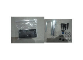 Kit quincaillerie + pieds bain de soleil aquila ii anthracite aq-hk-ant pour racine 072AQHKANT