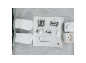 Kit quincaillerie + pieds lyra beta bain de soleil blanc lb-hk-wh pour racine 072LBHKWH