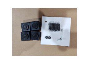Kit quincaillerie + pieds plastique lyra fix table moka lyf-hk-mok pour racine 072LYFHKMOK