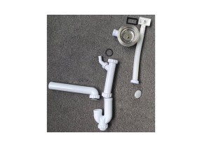 Kit siphon + bonde vasque essential honeycomb kit a3 1255s-ac pour racine 6661255SAC