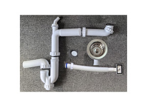 Kit siphon et bonde vasque huron kit a4 1254s-ac pour racine 6661254SAC