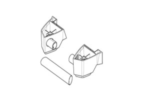 Kit support inferieur chassis 128500105