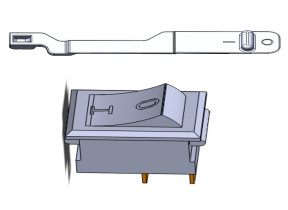 Kit2-interrupteur on / off-03-04 158KIT2PC280DS