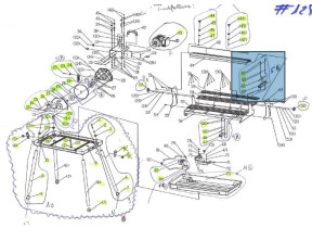 Kit5-n°60 (x2), 61 (x2), l\'ensemble siège de 62,63 échelle -right 184TC200IIIS5