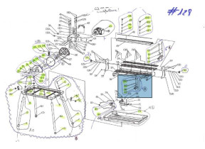 Kit6- n°60 (x2), 61 (x2), 66,67- gauche ensemble de siège d\'échelle 184TC200IIIS6