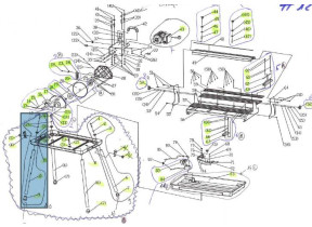 Kit9- n°1,2,3,9,10 - assemblage de jambe 184TC200IIIS9
