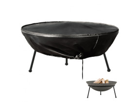 Linxor - bâche, housse de protection pour brasero - imperméable - diam 85 cm x h 40 cm - noir EGK2992