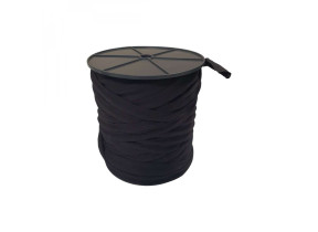 Linxor - bobine de lien en lycra avec mandrin - 150 m - noir EGK3574