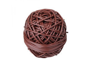 Linxor - bobine de lien tube creux antigel en pvc - diam 3 mm x 50 m - marron EGK1536