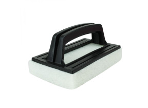 Linxor - brosse, éponge ligne d\'eau avec poignée pour piscine - 8.5 cm x 14.5 cm - noir EGK1206