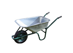 Linxor - brouette de jardin, de chantier tout terrain - 75 l - 160 kg - acier galvanisé EGK3581