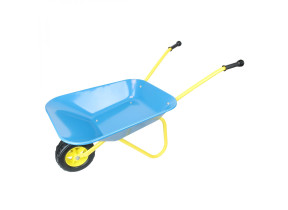 Linxor - brouette pour enfant en métal - bleu et jaune EGK1540