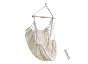 Linxor - chaise hamac suspendue avec système d\'attache- beige EGK2751