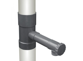 Linxor - collecteur, récupérateur d\'eau de pluie pour gouttière - diamètre 8 cm EGK3185
