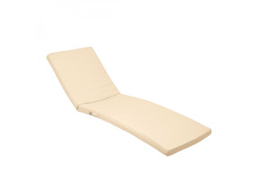 Linxor - coussin déhoussable pour bain de soleil, transat - 183 x 60 cm - beige EGK3066