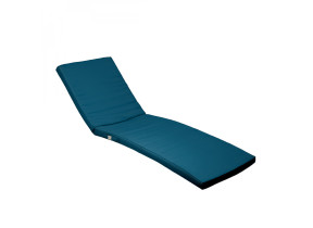 Linxor - coussin déhoussable pour bain de soleil, transat - 183 x 60 cm - bleu azur EGK3065