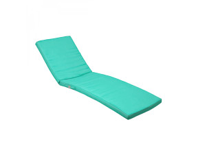 Linxor - coussin déhoussable pour bain de soleil, transat - 183 x 60 cm - bleu turquoise EGK3068