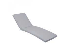 Linxor - coussin déhoussable pour bain de soleil, transat - 183 x 60 cm - gris clair EGK3063