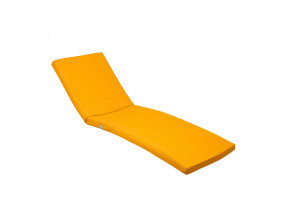 Linxor - coussin déhoussable pour bain de soleil, transat - 183 x 60 cm - jaune EGK3067