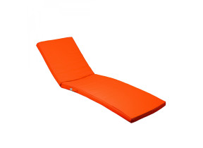 Linxor - coussin déhoussable pour bain de soleil, transat - 183 x 60 cm - orange EGK3061