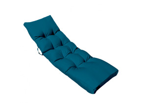 Linxor - coussin matelassé pour bain de soleil, transat - 185 x 60 cm - bleu azur EGK2116