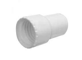 Linxor - embout en pvc pour tuyau flottant de piscine - diam 38 mm - blanc EGK1220