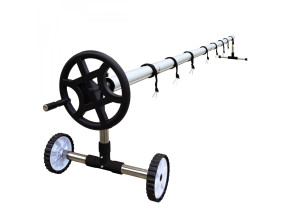 Linxor - enrouleur de bâche à bulles pour piscine extensible de 1 m à 6 m + système d\'attache EGK22
