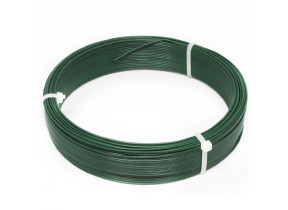 Linxor - fil d\'attache en acier galvanisé plastifié pour grillage ou autre - 50 m x 1.3mm ø - vert EGK3276