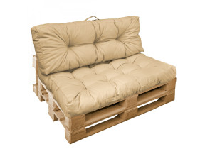 Linxor - kit de coussins pour palette capitonnés - beige EGK2190