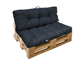 Linxor - kit de coussins pour palette capitonnés - gris foncé EGK2194