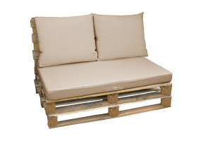 Linxor - kit de coussins pour palette déhoussables - beige EGK2184