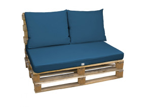 Linxor - kit de coussins pour palette déhoussables - bleu azur EGK2185