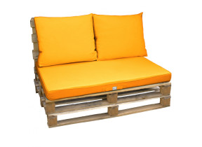 Linxor - kit de coussins pour palette déhoussables - jaune EGK3058