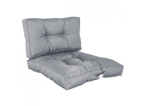 Linxor - kit de coussins pour salon de jardin capitonnés - 50 x 50 cm - gris clair EGK3644