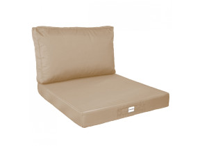 Linxor - kit de coussins pour salon de jardin déhoussables - 50 x 50 cm - beige EGK3649