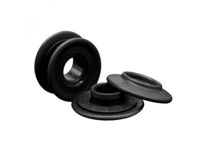 Linxor - lot de 10 oeillets à clipser pour bâche à bulles ou autres types de bâches - noir EGK2568