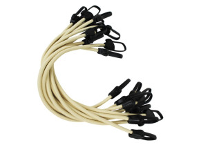 Linxor - lot de 10 tendeurs sandows sécurisés et normés - beige EGK903