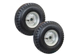 Linxor - lot de 2 roues gonflables pour chariot 25 x 7.5 cm - axe 16 mm EGK1080