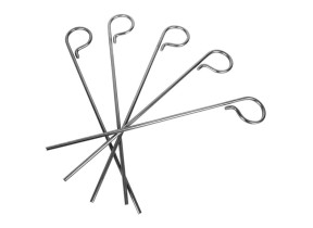 Linxor - lot de 5 pitons fixes gazon en inox 29 cm EGK906