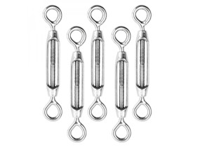 Linxor - lot de 5 tendeurs de fil réglables en acier inoxydable - double oeillets - m4 EGK2779