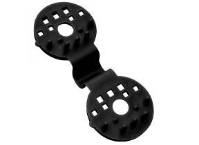 Linxor - lot de 50 clips de fixation pour brise vue, bâche ou toile d\'ombrage - noir EGK3680