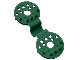 Linxor - lot de 50 clips de fixation pour brise vue, bâche ou toile d\'ombrage - vert EGK3681