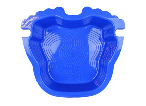 Linxor - pédiluve avec fond antidérapant et accroche échelle pour piscine hors sol - bleu EGK907