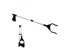 Linxor - pince à déchets, ramasse objets, avec embouts magnétiques - pliable - noir EGK3270