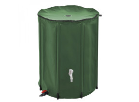 Linxor - réservoir souple, récupérateur d\'eau de pluie pliable - 500 l - vert EGK2398
