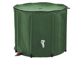 Linxor - réservoir souple, récupérateur d\'eau de pluie pliable - 750 l - vert EGK2959